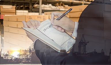 貨物到港，海關(guān)方形